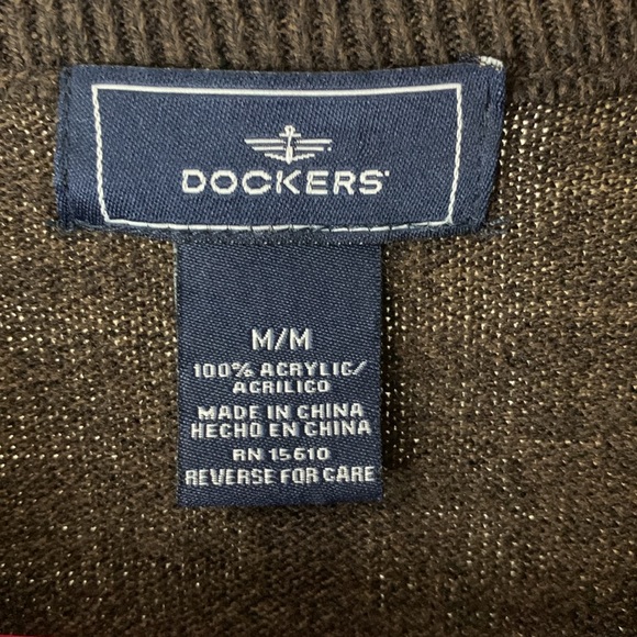 Dockers Men’s Medium Argyle Sweater - Picture 2 of 6